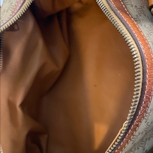 Celine Brown and Tan Monogram Boston Bag - Picture 12 of 13